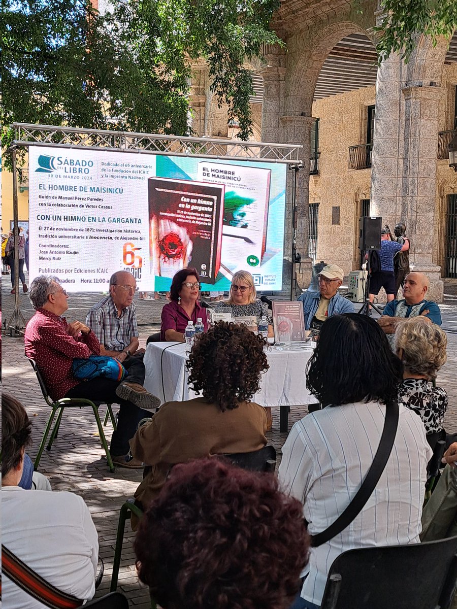 Editorial_ICAIC's tweet photo. #AHORA en desarrollo||
Sábado del Libro dedicado a celebrar #65AñosICAIC, con la presentación de 2️⃣ libros de #EdicionesICAIC.
Aquí se habla de libros y de dos filmes icónicos en la historia del cine cubano.
📚🎞🇨🇺 https://t.co/HhFpioGQFC