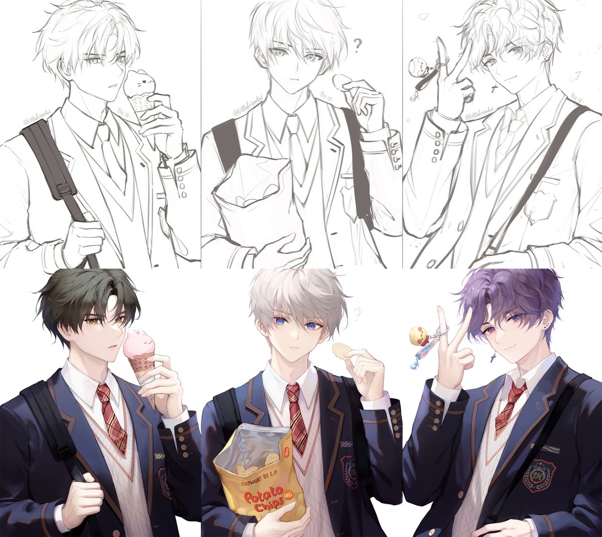LittleFriendW's tweet photo. (跟風)草稿vs完稿
Draft vs final https://t.co/f6wXa9Et8M