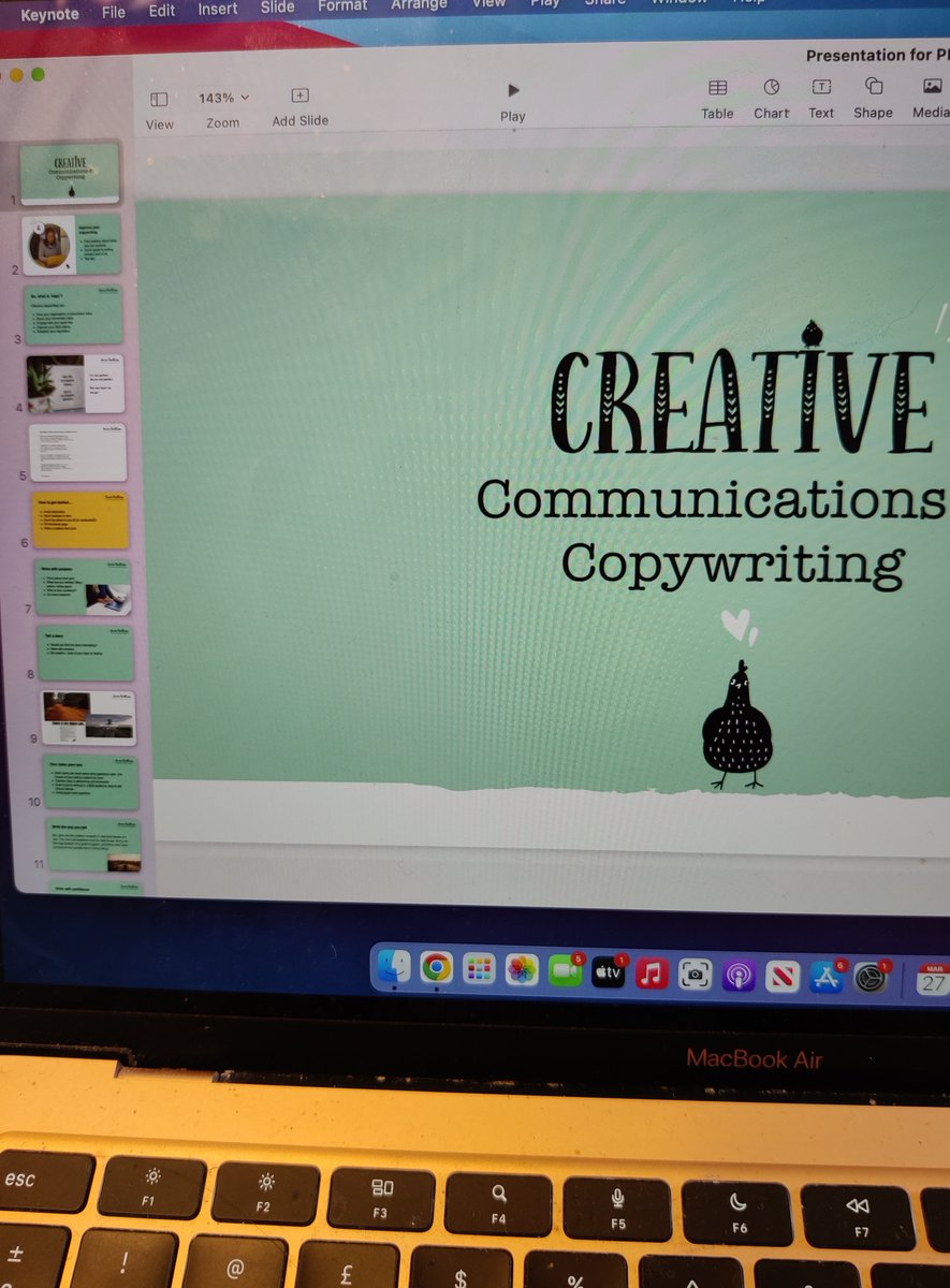 A little out of my comfort zone last week - running a Lunch and Learn on copywriting for the team <a href="/SustainablePECT/">PECT</a>. I'm never very confident when it comes to public speaking, but I always think it's a good idea to do things that challenge you! #copywriting #publicspeaking