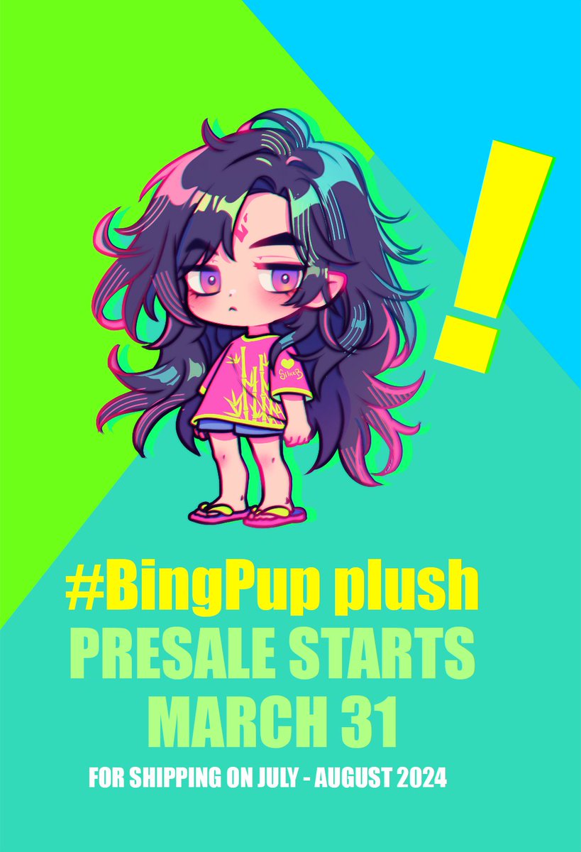 #Bingpup pre sale will start tomorrow until April3rd and will resume on April 8th through 17th. SHIPPING IS PLANNED FOR JULY-AUGUST 2024. Previous presale is almost ready for shipping on April-May. #svsss #LuoBinghe