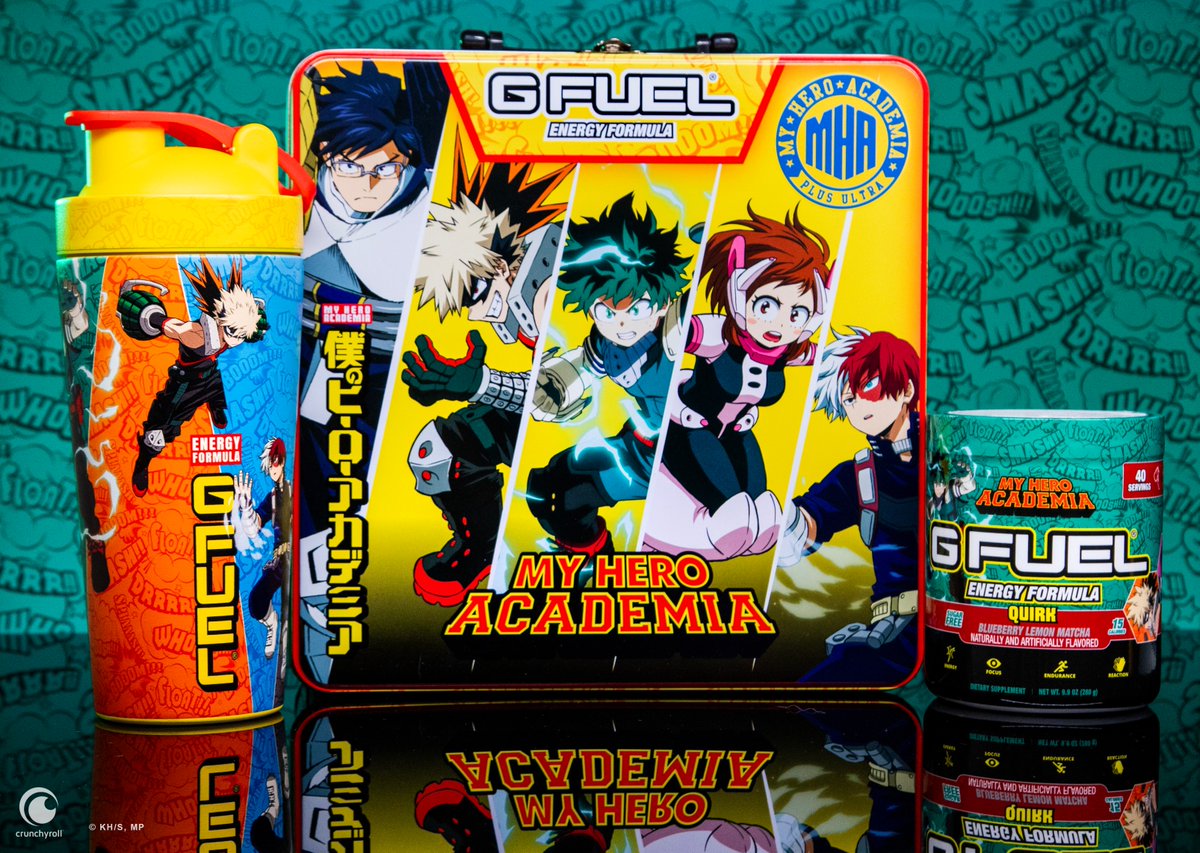 💛 𝗥𝗧 + 𝗙𝗢𝗟𝗟𝗢𝗪 to win a Blueberry Lemon Matcha <a href="/MHAOfficial/">My Hero Academia</a> x #GFUEL "𝗤𝗨𝗜𝗥𝗞" Collector's Box!

💥 2 winners picked on Monday bc orders are now SHIPPING OUT!

🛒 𝗚𝗘𝗧 𝗬𝗢𝗨𝗥𝗦: GFUEL.ly/quirk-collecti…