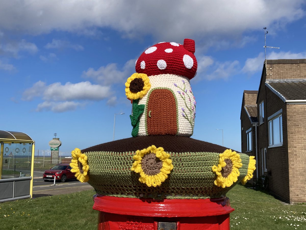 Fabulous new post box topper at Mockbeggar #Wallasey