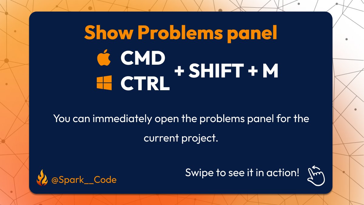 Spark__Code's tweet image. #vscode shortcuts you didn't know you needed!
#Part 15  

#SparkCode #tech #SoftwareDevelopment #WebsiteDevelopment #mobiledevelopmentcompany #SoftwareEngineering #DreamsComeTrue #creativity #GraphicDesign #programming #development #exciting #inspiration