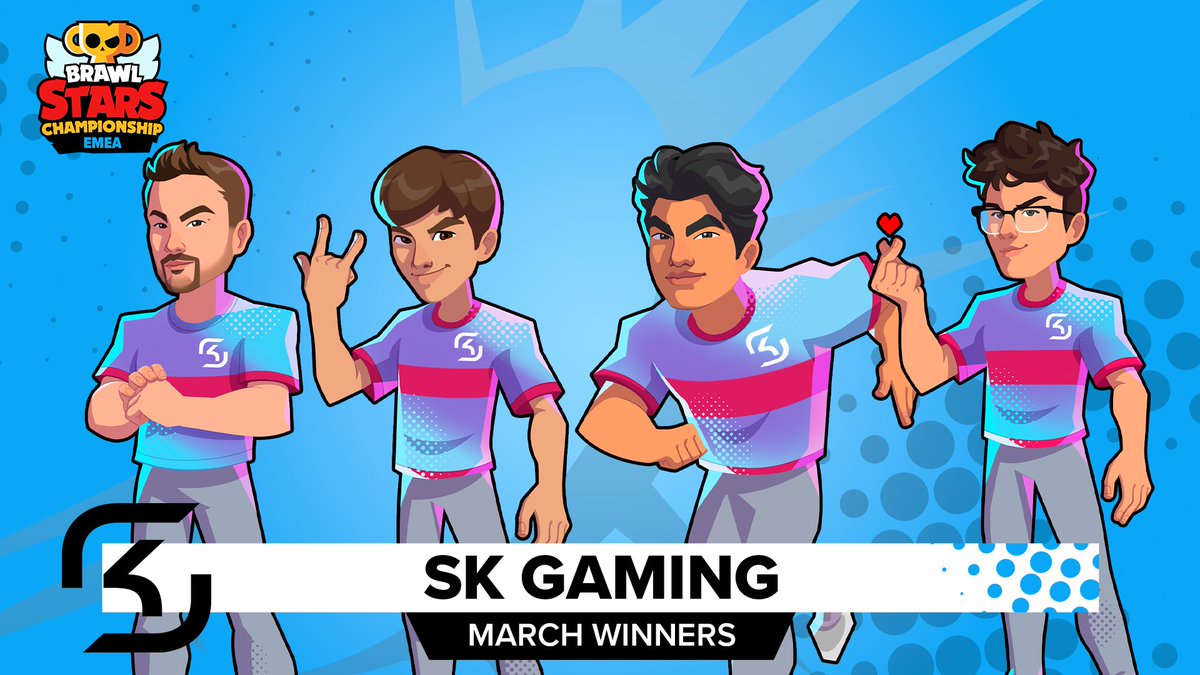 Undefeated in today's Monthly Final, @SKGaming are your EMEA March WINNERS!! 🏆 My scriptwriting is ✨immaculate✨ Congrats! @LeNaaain @Yoshiibs_ @IDarkJoker_bs @PedroGuijarro_ #BSCxSPS24