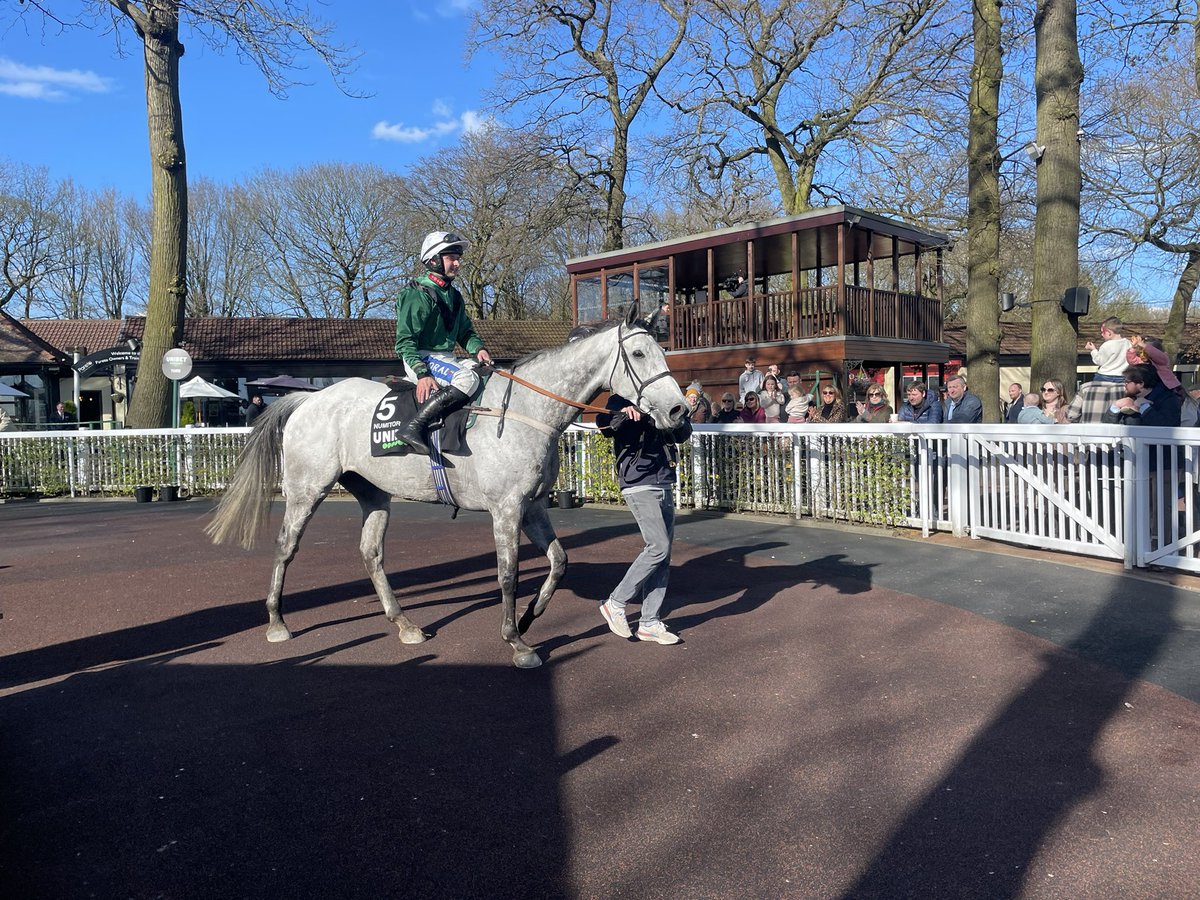 A double for @Sean_Bowen_ as he steers Numitor to success in the £100,000 veterans’ chase final for @RacingHeather