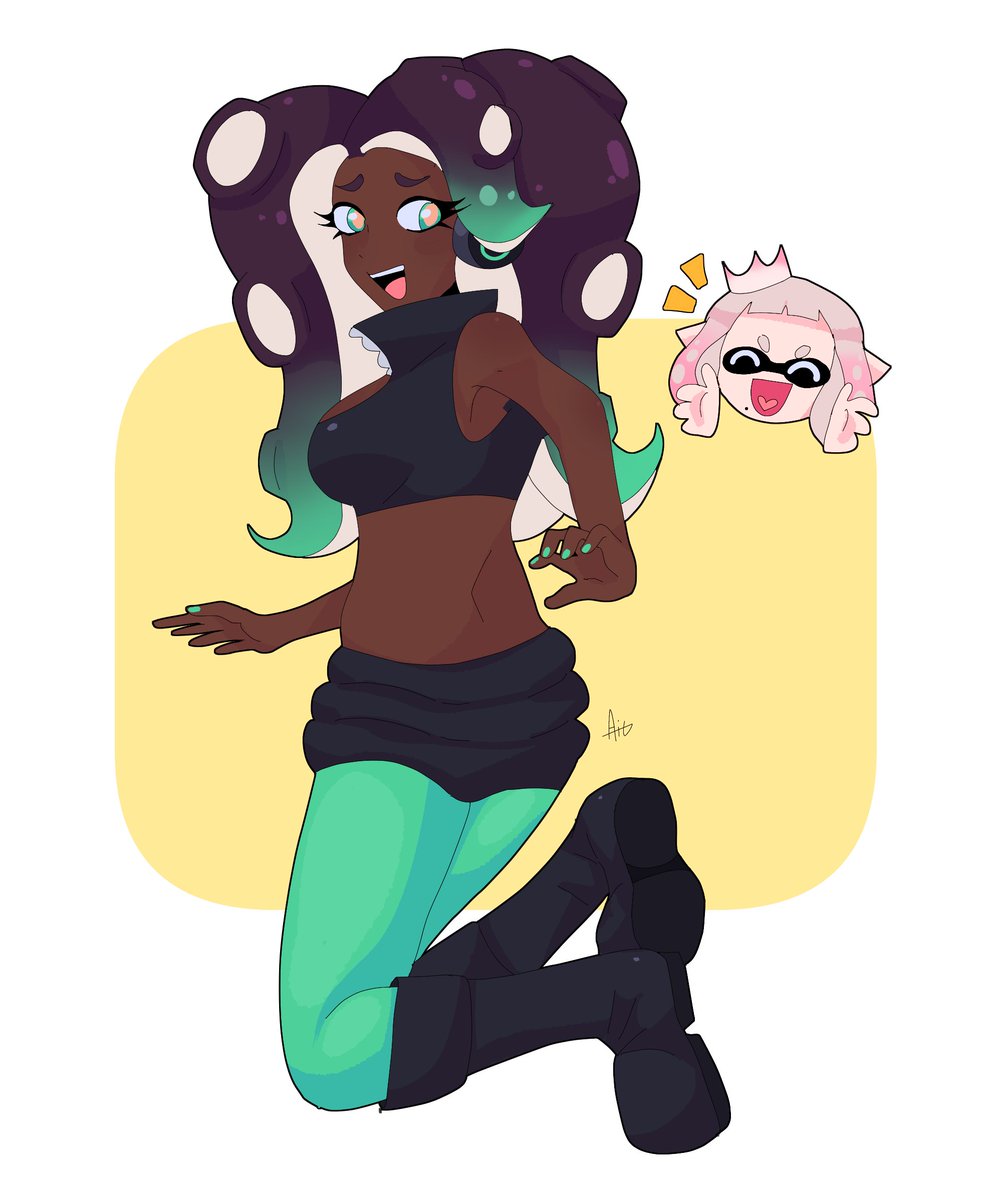 theadrieliu's tweet photo. my partner's birthday was on the 28th!! 🎉 🎂 i drew one of their favorite characters, marina! :D (plus pearl cuz she’s my favorite too!) #splatoon #splatoon2 #splatoon3 #splatoonmarina #splatoonpearl #splatoonfanart #splatoon2fanart https://t.co/3n5BNdTHni