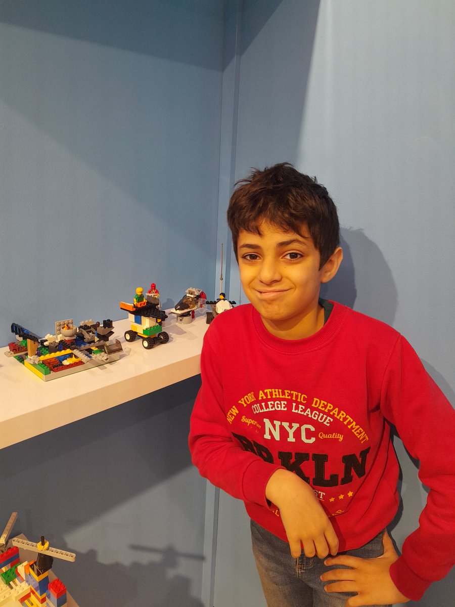 Fab day out taking my neighbours' Lego-loving son to @MuseumofMaking, where we checked out the Lake District created by a Lego-loving artist. Then we chatted with the artist before making and displaying new Lego creations.