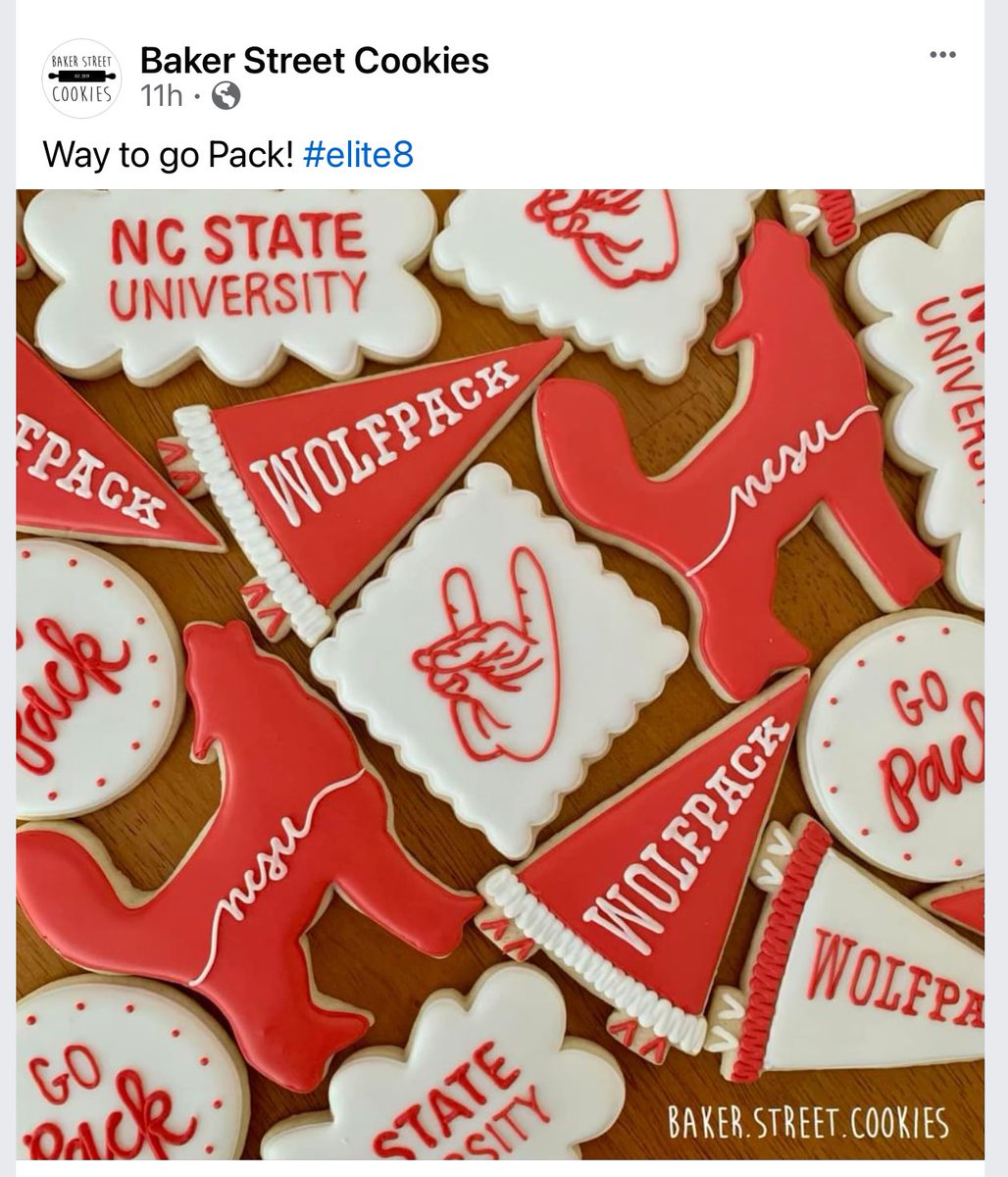 Some cookies to go with the ice cream, @CoachKeattsNCSU 

@PackMensBball 
#WhyNotUs
#EliteEight 

❤️🐺🕺🏽🍦🍪