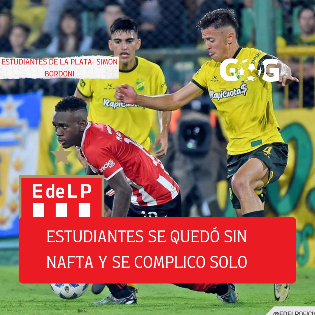 ESTUDIANTES SE QUEDÓ SIN NAFTA Y SE COMPLICO SOLO 

#EDLP cayó frente a #DefensaYJusticia por la fecha 12 de la Copa De La Liga. 

➡️Lee la nota completa en el siguiente link: instagram.com/p/C5JNLwPsQJC/…

#EstamosConTodoyEnTodo