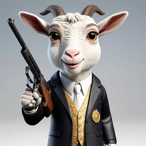 GoatWifGun's tweet photo. The James Bond of the Goat world. $GOWIF

#solana #1000xSolGem #memeseason https://t.co/g2zt633YmA