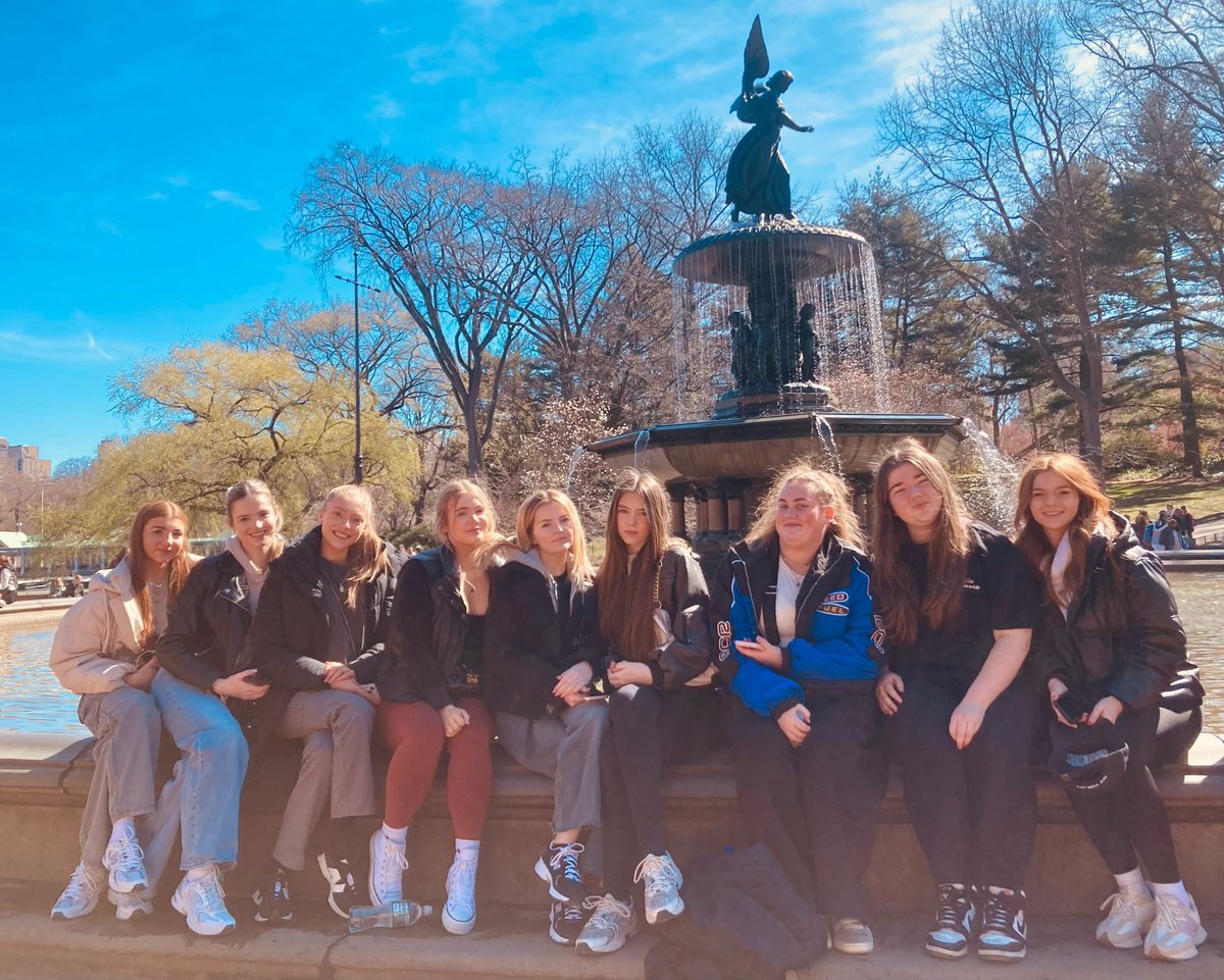 RH6 students enjoying a glorious spring day at Bathesda Terrace in Central Park. #NYC2024