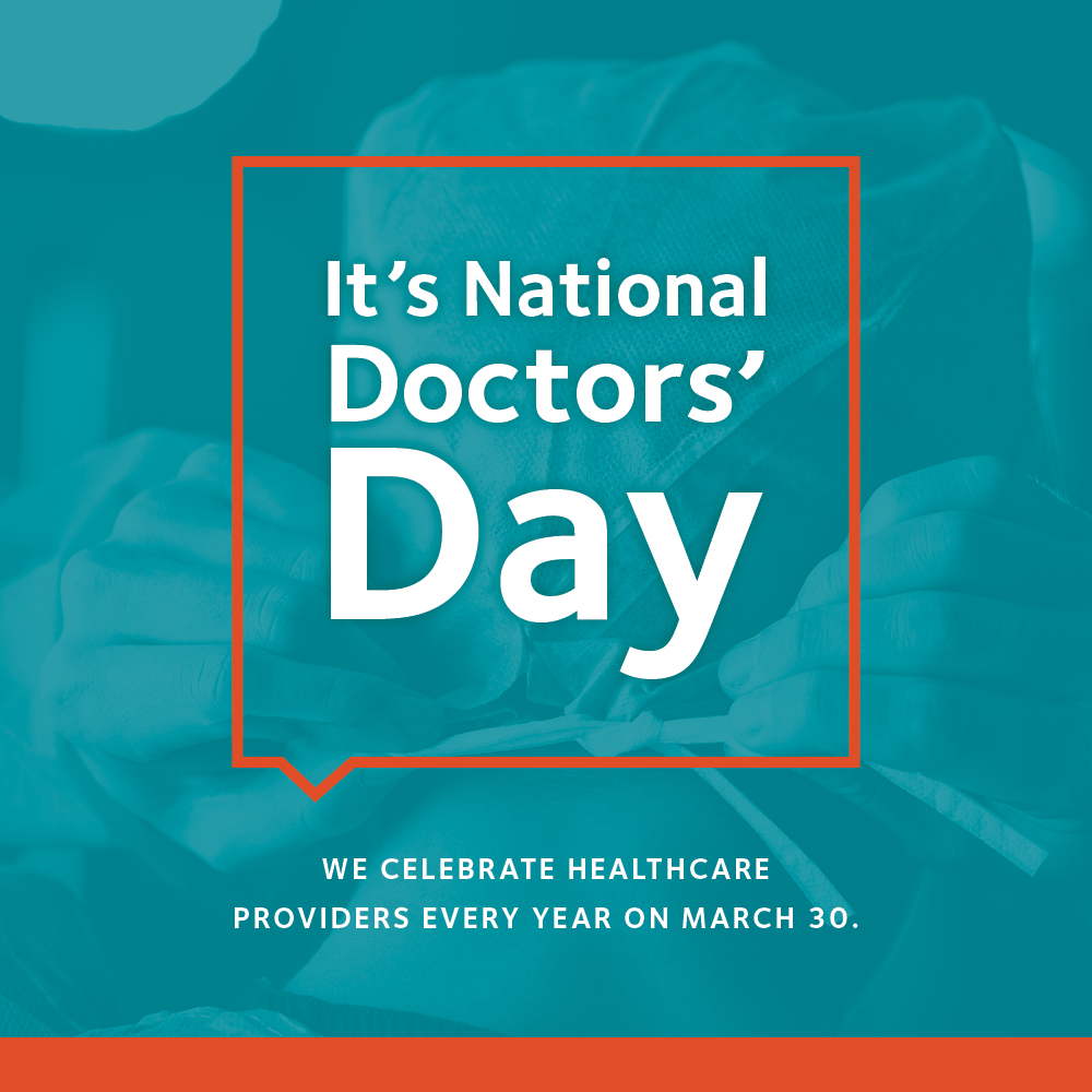 On National Doctors’ Day and every day, we extend our deepest gratitude to our doctors and providers for their tireless efforts to inspire health, wholeness and hope. They don’t just add years to our lives — they help us experience our best health. #DoctorsDay