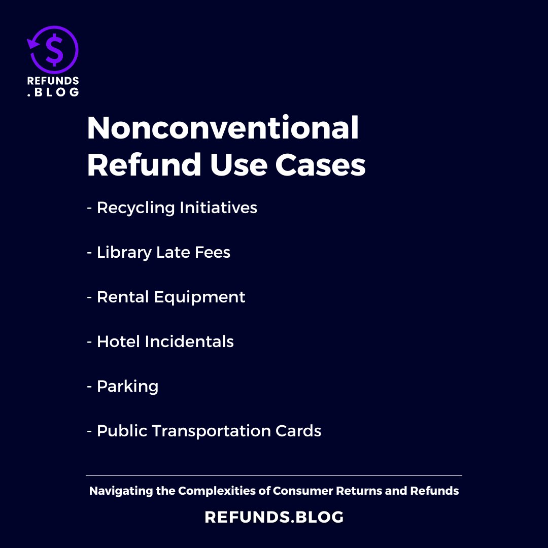 RefundBlog's tweet image. Refunds are not as simple as they may seem-- policies differ and so do wait times. One major complication: nonconventional refund cases. These include recycling initiatives and library late fees.

Read more at hubs.la/Q02pjrlH0!

#refunds #complex #maze #refund #niche