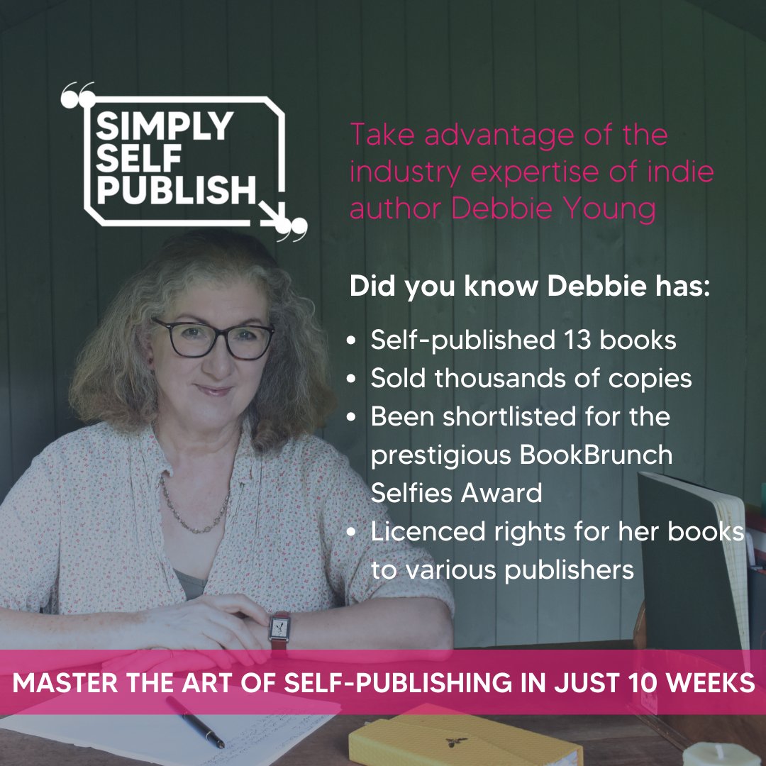 Our Simply Self-Publish Course Tutor, @DebbieYoungBN is truly one of the world's experts in the art of self-publishing. Sign up for Debbie's online course and learn how to sell thousands of copies of your book, like she did, on your own terms. 🔗 tinyurl.com/SimplySelfPubl…