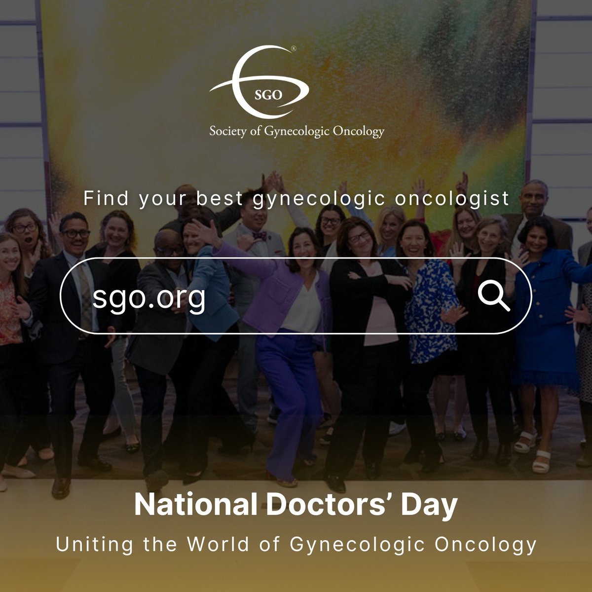 Happy National Doctors' Day to our incredible members! Thank you for your expertise and collaborative efforts that drive progress in the fight against gynecologic cancers and your commitment to better health for all women and TGNC (transgender/gender non-conforming) patients.