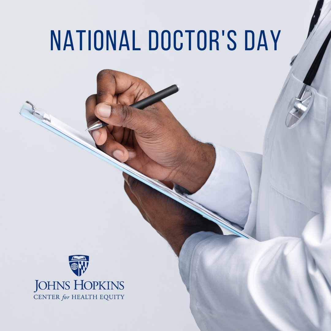 This #NationalDoctorsDay we would like to thank all of the doctors who are committed to promoting #HealthEquity. Thank you for all that you do to reduce #HealthDisparities and support #HealthEquityResearch!