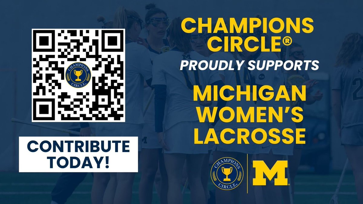 The stage is set. #2 Michigan vs. #1 Maryland. One of the biggest games in @UMichWLAX history. Show out at 12:30pm and support the team here: championscircleuofm.com/womens-lacrosse