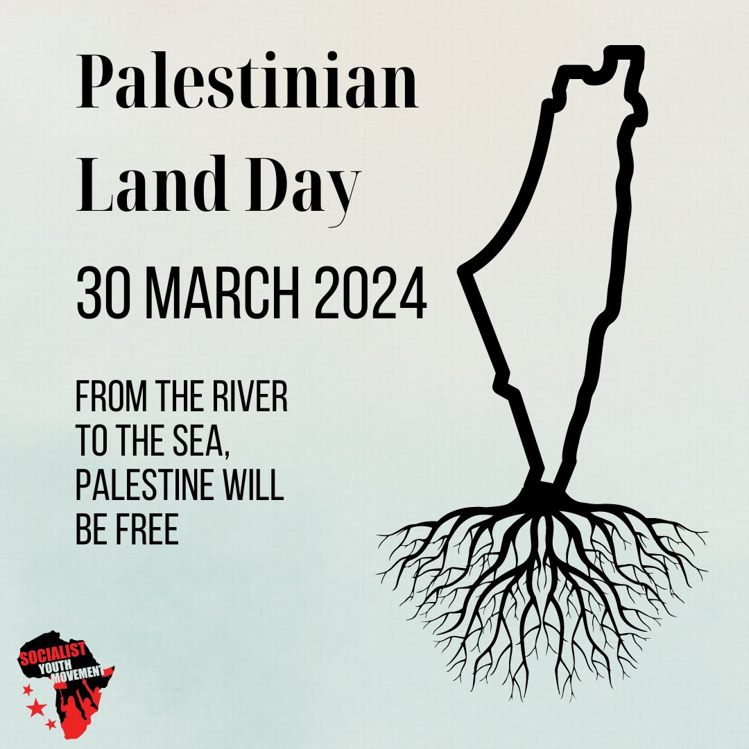 🇵🇸This Palestinian Land Day, we stand in solidarity with the struggle for justice and liberation. The Socialist Youth Movement echoes the call for the full dismantling of Apartheid Israel and the establishment of a socialist Palestinian State, spanning from the river to the sea.