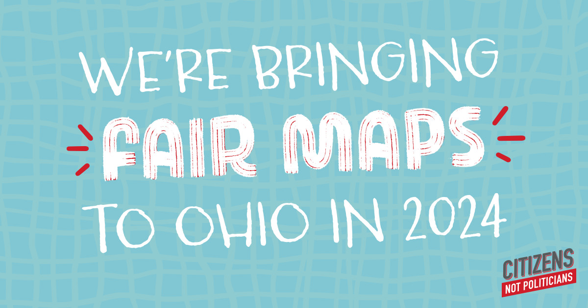 📣 It's time for change in Ohio! Join our team to end gerrymandering in 2024. Visit our Mobilize site to find a petition or volunteering event near you: mobilize.us/citizensnotpol… #CitizensNotPoliticians #EndGerrymandering