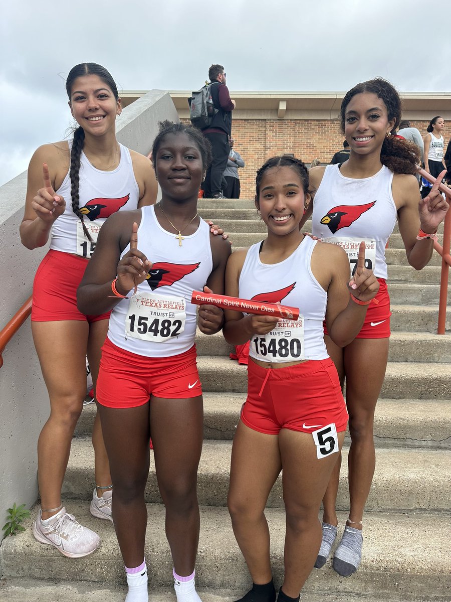New HCISD and RGV all time record 4x100m of 48.16s here at Texas Relays  <a href="/HCISD_Athletics/">Harlingen CISD Athletics</a> <a href="/mannyg3247/">manny gomez</a>  #CSND