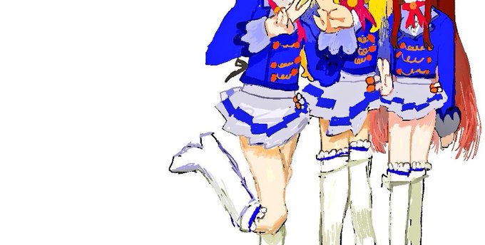 「knee boots multiple girls」 illustration images(Latest)