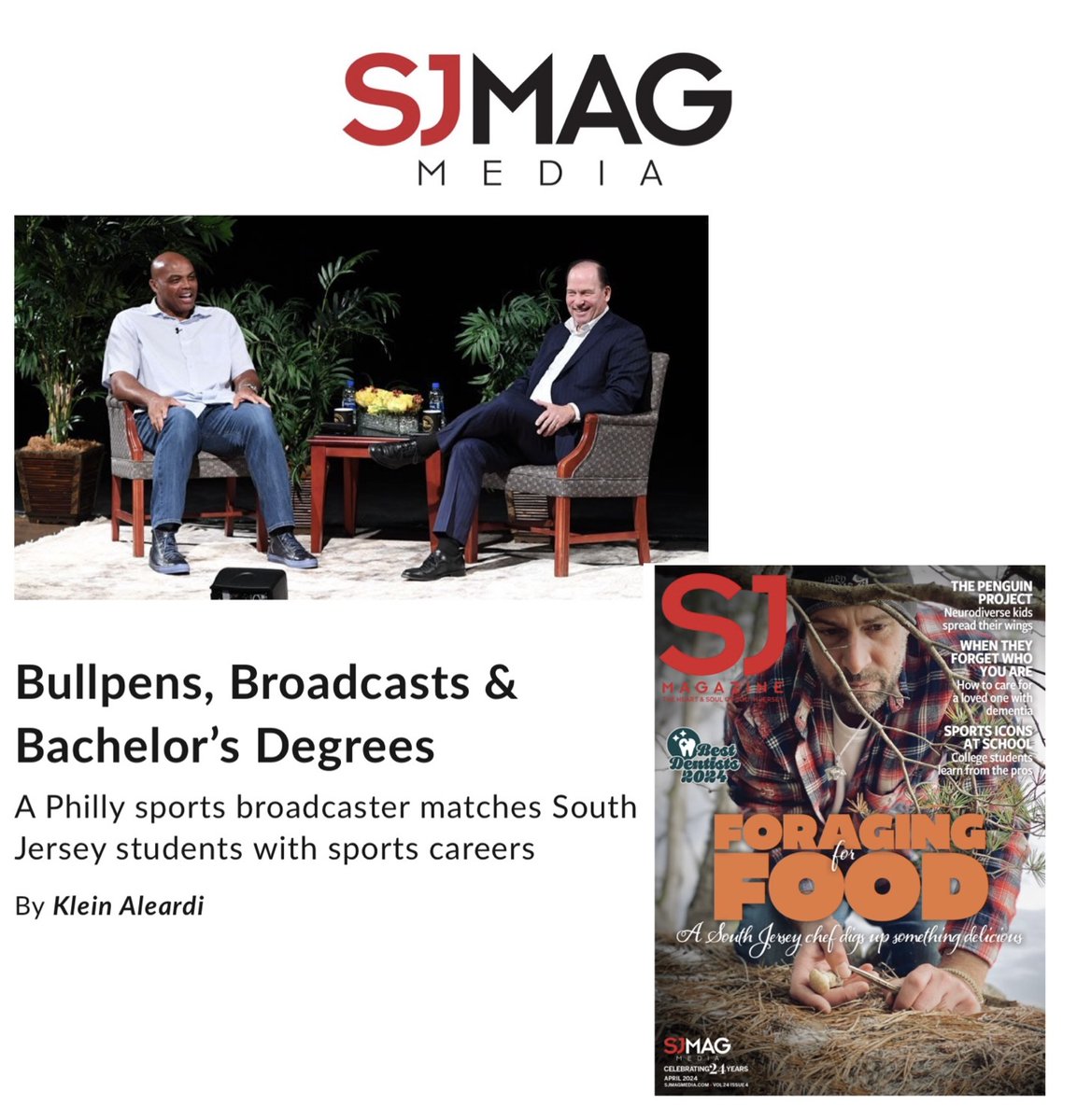 Thanks SJ Magazine for recognizing the growth of our @RowanSportsCAM program. We continue to attract talented students who are passionate about the industry & land amazing jobs & internships with our support. I'm thrilled to be part of it @RowanUniversity sjmagazine.net/april-2024/bul…