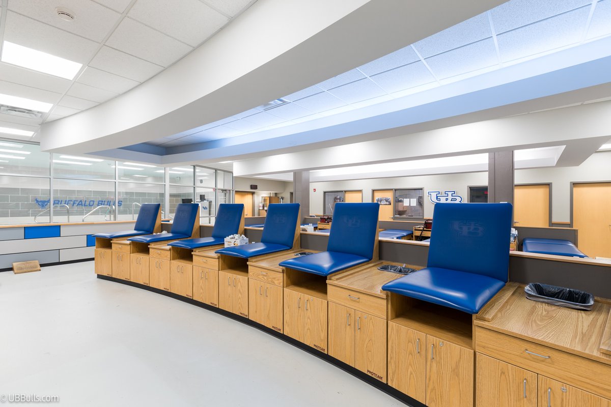 It's National Athletic Training Month and we'd like to thank our great trainers Nick Mouyeos, Andy Bliz and Sam Starling for all you to for UB football!

#UBhornsUP