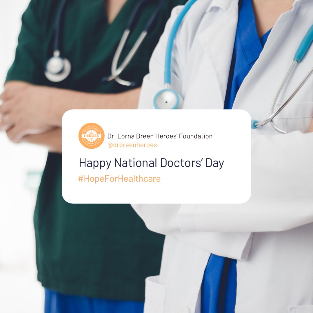 Today we not only honor the memory of those we have lost but also recommit ourselves to creating a healthcare system that prioritizes the well-being of those who devote their lives to healing. Let’s keep offering support & resources to our doctors every day. #NationalDoctorsDay