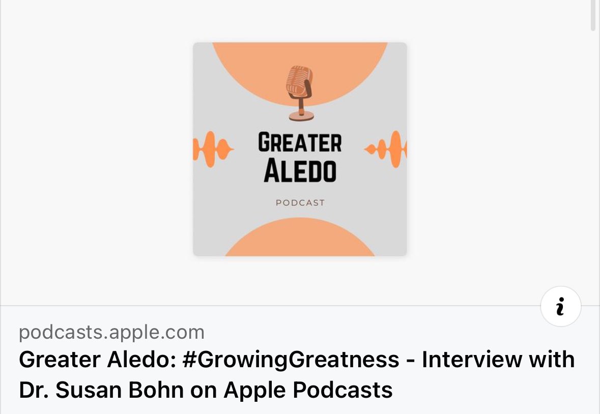 Thank you to the Greater Aledo podcast for inviting Aledo ISD Superintendent Dr. Susan Bohn to join you this week! We’d love for you to take a listen! 🔉Listen here: podcasts.apple.com/us/podcast/gro… #AllinAledo #GrowingGreatness