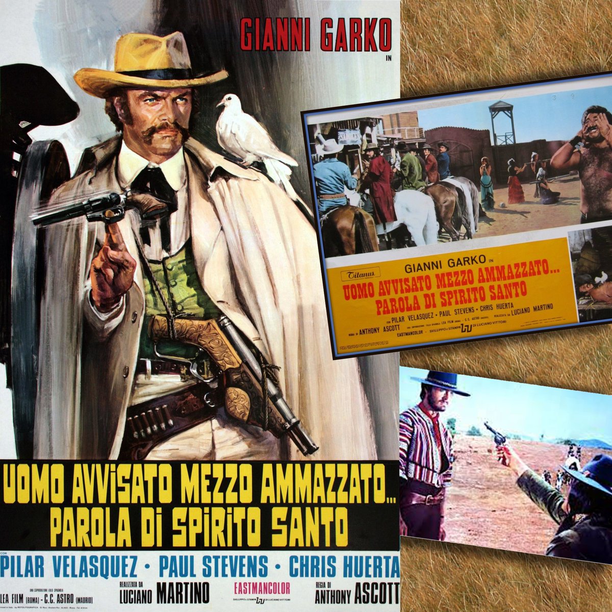 Released on this day 1972, Giuliano Carnimeo's 'His Name Was Holy Ghost' starring Gianni Garko,  Pilar Velázquez &  Chris Huerta.

#spaghettiwestern #giulianocarnimeo #giannigarko #pilarvelazquez #chrishuerta #hisnamewasholyghost