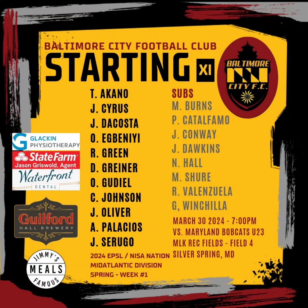 Our inaurugral @EPSLsoccer / @TheNISANation journey begins tonight. We've been working to get here and are thrilled to finally be at week 1, and it's a brilliant cross-state matchup vs @MDBobcatsFC