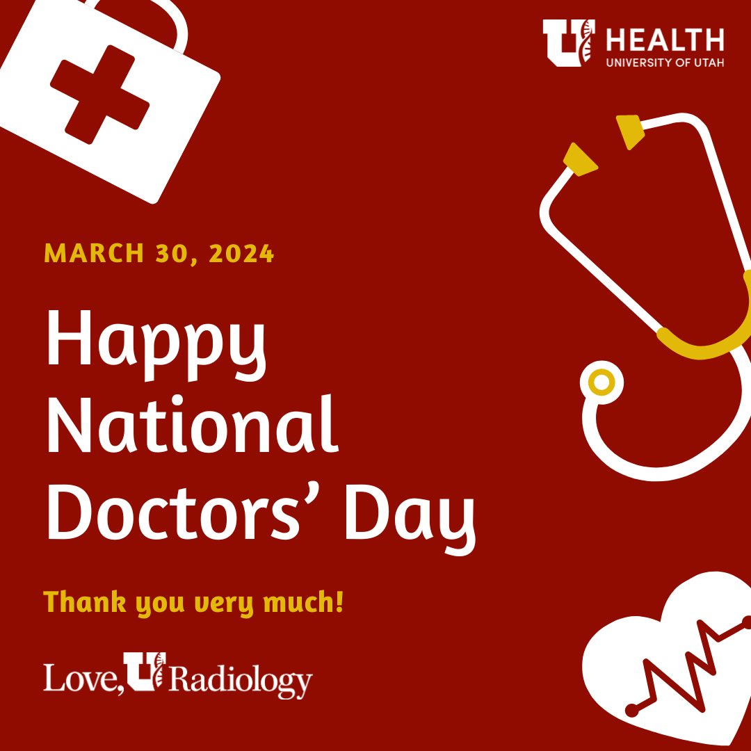 Today, we celebrate all our exceptional radiologists! Your expertise in imaging and diagnostics is a cornerstone of modern medicine, providing clarity and direction for both patients and doctors. Thank you for your invaluable contributions to healthcare. #NationalDoctorsDay