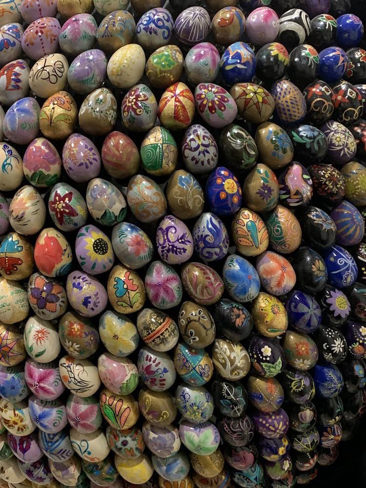 Happy Easter Weekend - I wanted to share this photo of the beautiful Ukrainian tradition of decorating Easter eggs called Pysanky. I took this photo of a display at our U.S. Embassy in Kyiv in January of 2023, and I am thinking of Ukrainian families during this holiday.