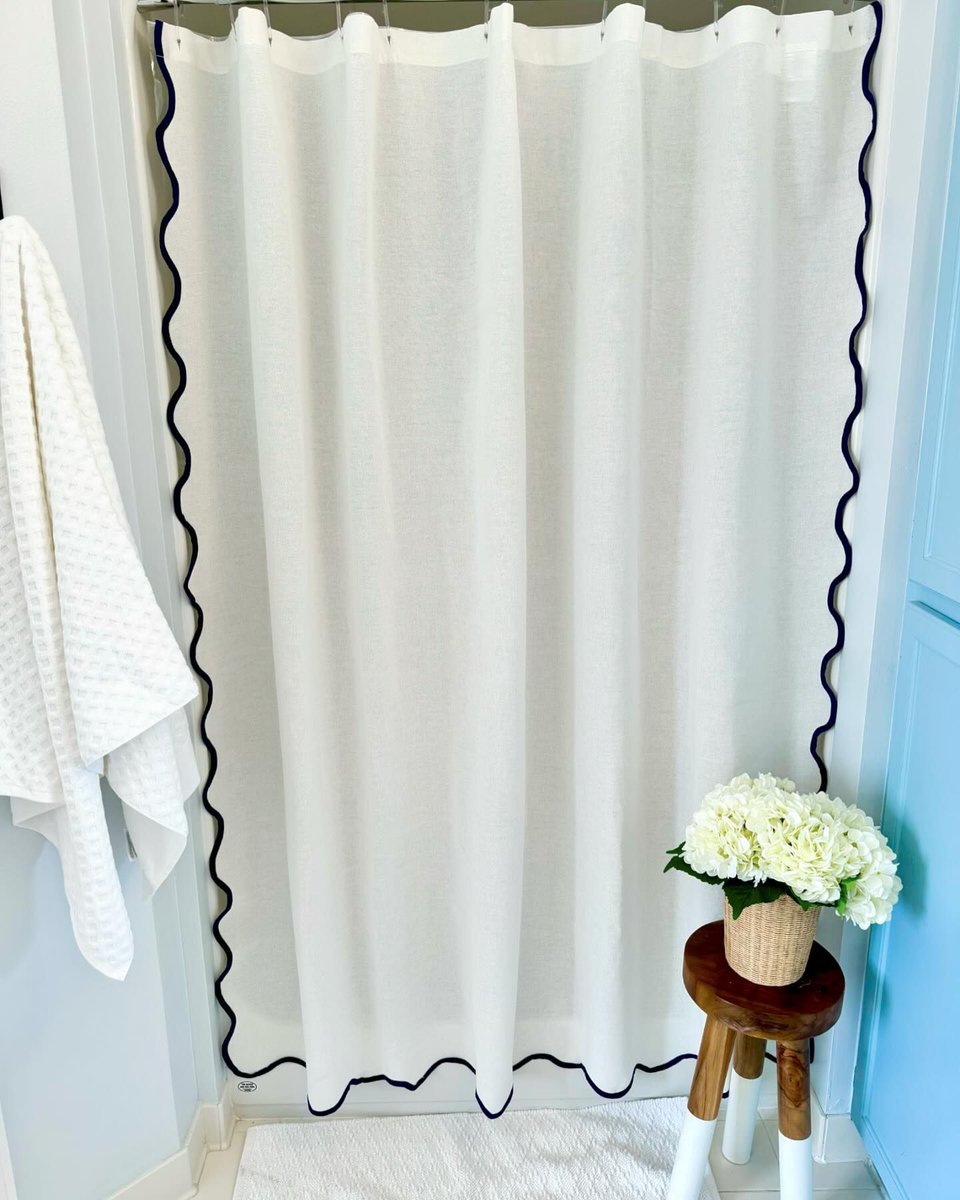 Your morning routine deserves the best, and that includes your bathroom decor ✨ Style a clean and bright space with our Coastal Chic Scalloped Edge Shower Curtain in one of four neutral color trims. buff.ly/3PEKHwe #bathroomdecor #bathroomdecor #scalloped #showercurtain