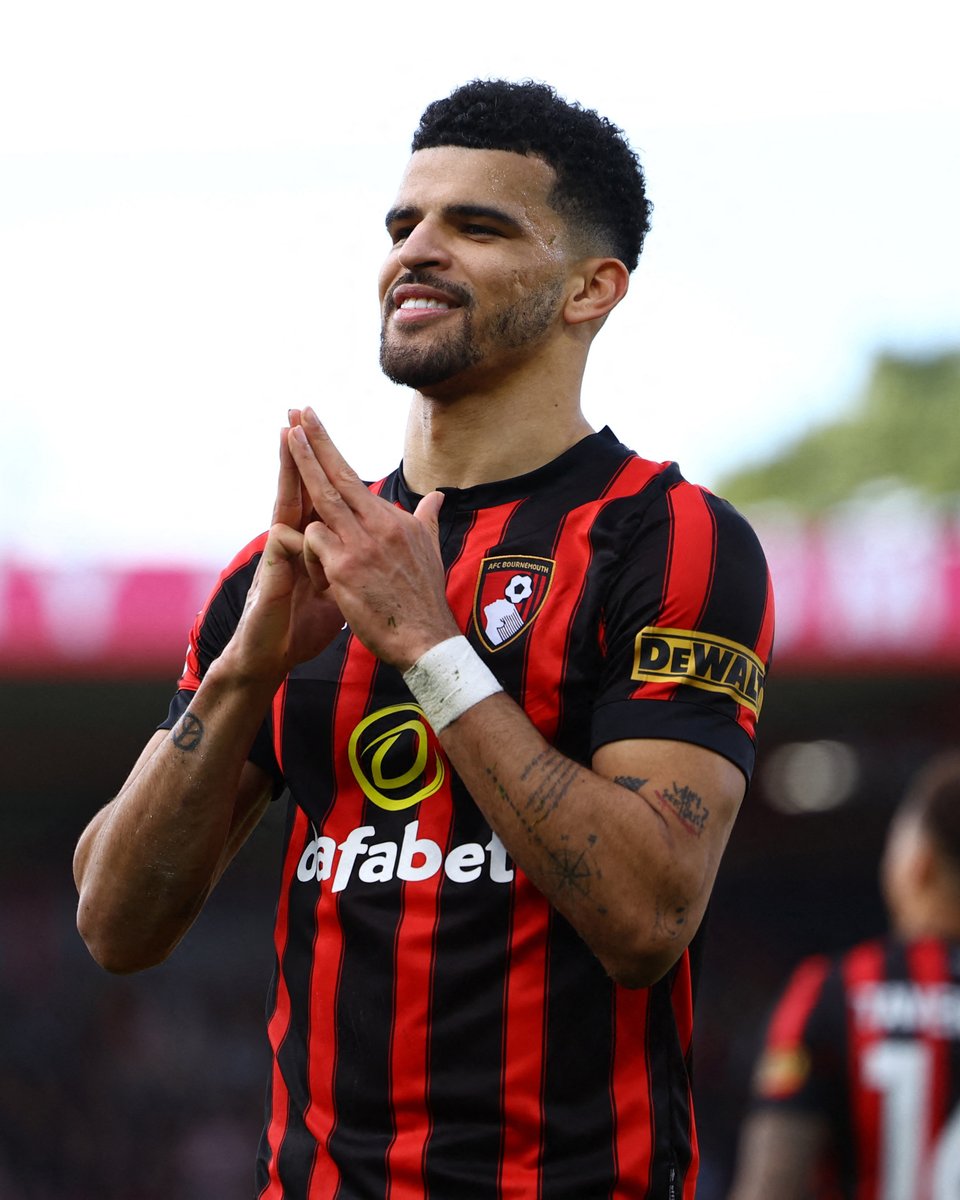 Goal number 1️⃣6️⃣ of the season for Dominic Solanke 🍒

His header has @afcbournemouth in the lead against Everton!

#BOUEVE