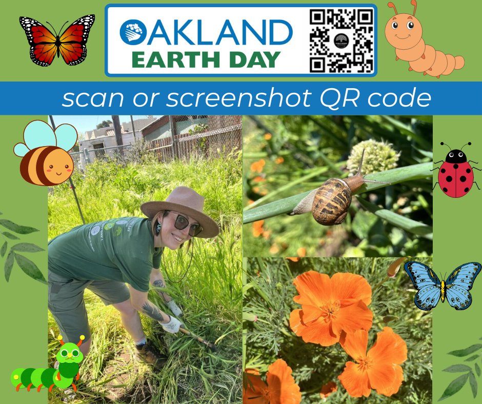 Oakland Earth Day is much more than just a cleanup day. It’s an opportunity to learn about the natural environment we all share and take collective action to protect it. Come out and volunteer on April 20th! hubs.la/Q02qXYLB0 #OaklandEarthDay