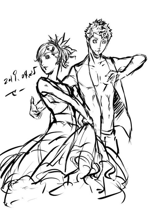当時描いたやーつ。勢いと記憶に任せたなー 