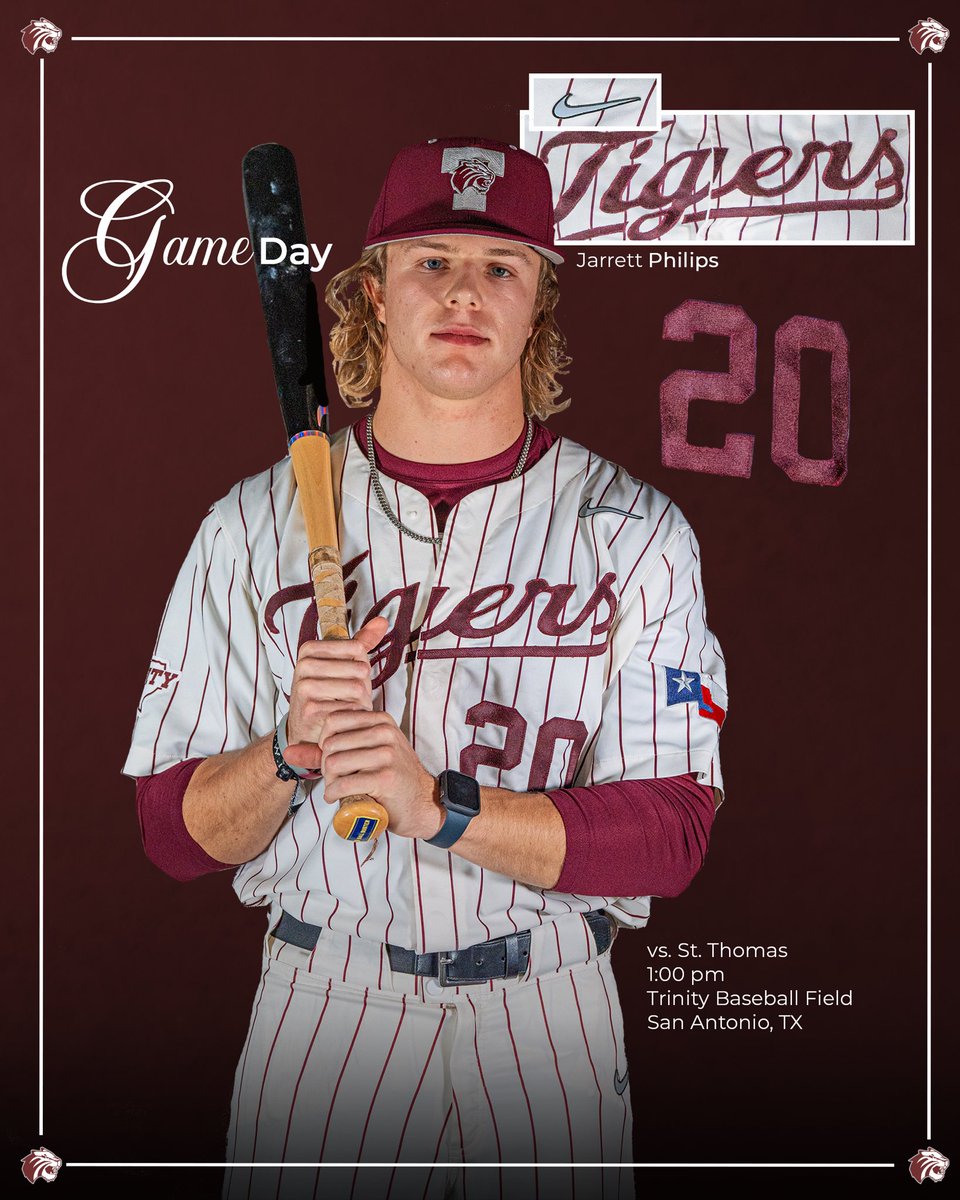 TrinityTigersB2's tweet photo. Saturday SCAC baseball in San Antonio. Tigers host St Thomas in GM 3 of the weekend series. #tigerpride https://t.co/jzhSxUGJxr