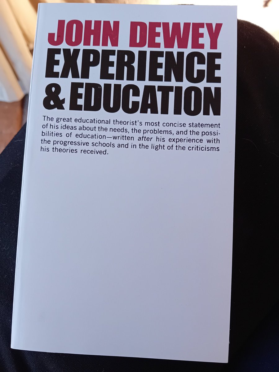 Weekend reading, reacquainting myself with Dewey's work, before we dive into the final data analysis phase of our ESRC project, Educating for Public Good....