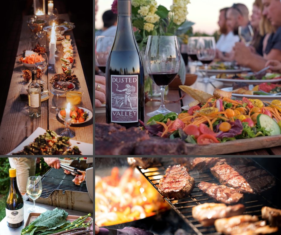 It's time to fire up the BBQ and indulge in the perfect pairing: #WallaWallaWine with your favorite grilled delights! 🍷✨ Whether it's juicy steaks, fresh veggies, or succulent seafood, Walla Walla Valley Wines add elegance to every bite. 🍇 📷 @DustedValley @houseofboneswine