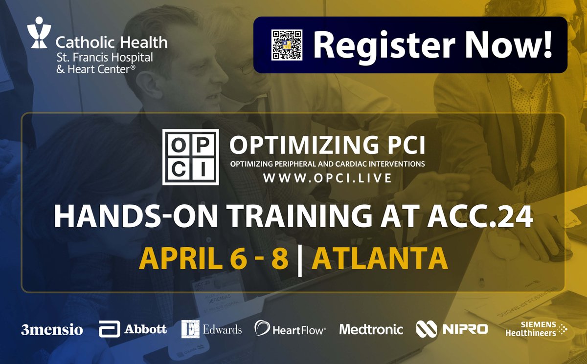 Just days away from OPCI's hands-on training sessions at #ACC24! Seize the opportunity to learn from leading coronary, structural, and peripheral experts. Walk away with tips and tricks and innovative approaches to integrate into your daily practice. opci.events/V8LeqK