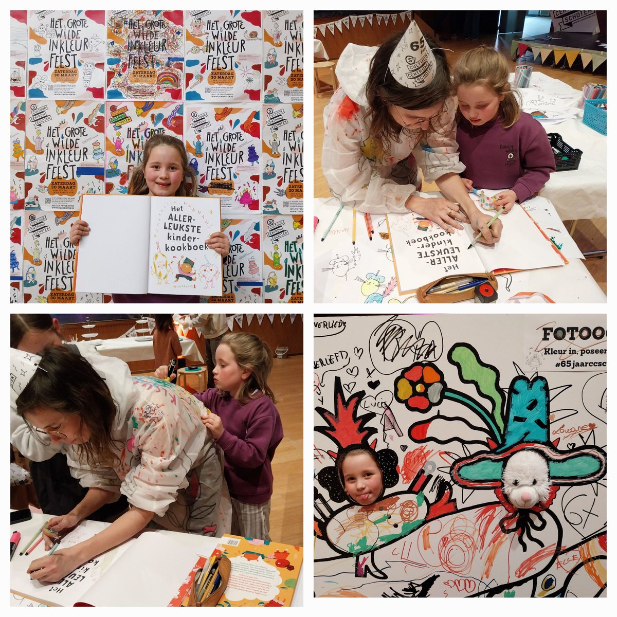 Fijn kleurrijk feestje <a href="/gemSchoten/">Gemeente Schoten</a> Dankjewel voor het leuke cadeautje #65jaarccschoten