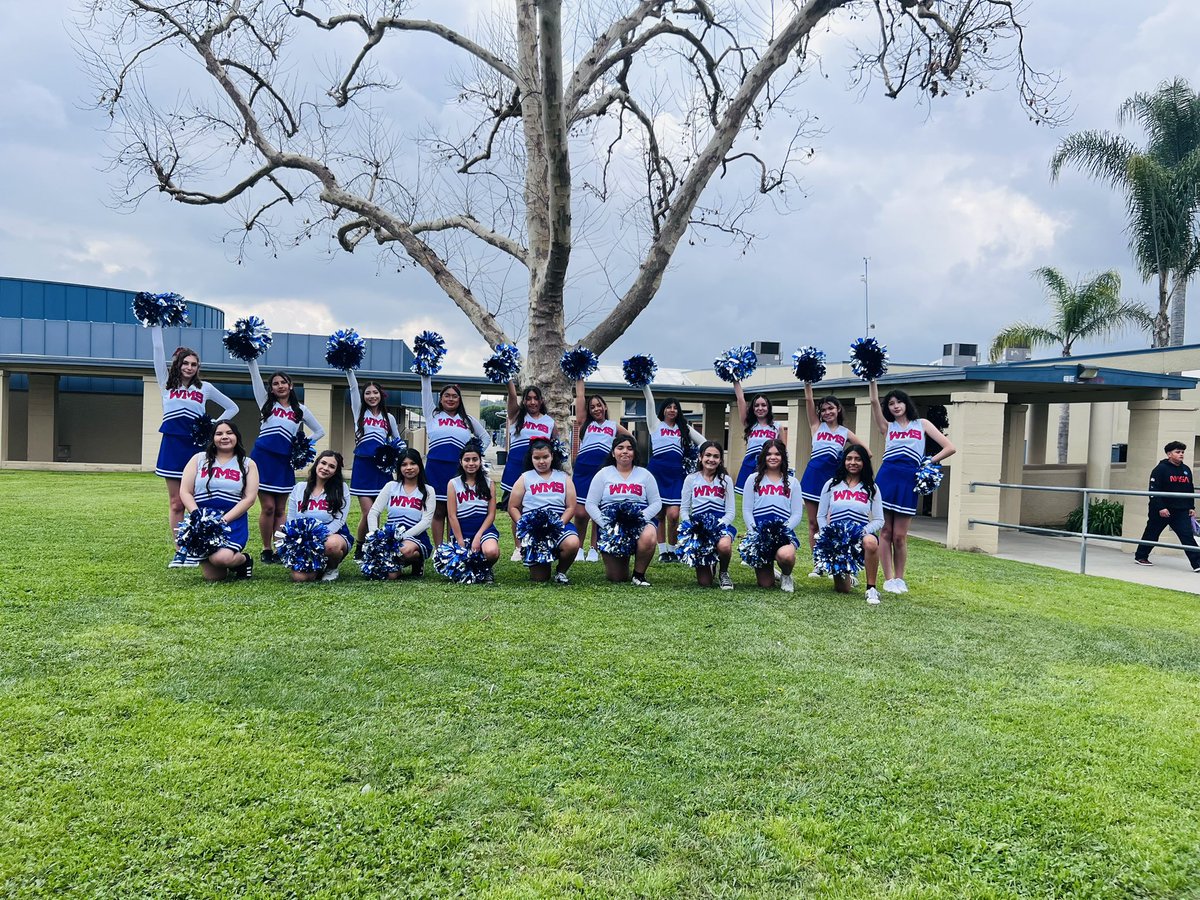 Meet WMS Cheer!! 📣💙❤️🤍📣 This was a huge move as some stepped out of their comfort zone and joined the team while others brought their experience and encouragement. We are proud of all of them! #schoolspirit #wmscheer #wmspatriots #patriotpride #wmssports