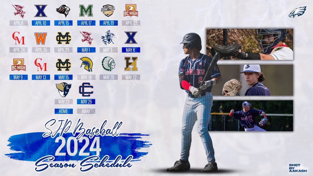 Here is the 2024 Eagles Baseball Schedule ! 🦅 #RollEags #PF3