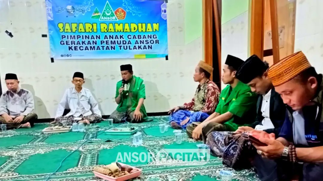 Safari Ramadhan dan Peringatan Nuzulul Qur'an PC GP Ansor Pacitan, PAC GP Ansor Tulakan @PACAnsorTulakan bersama Jama'ah Mushola Al-Mubarok, Dusun Krajan 1 Desa Jatigunung kecamatan Tulakan Kabupaten Pacitan 
Sabtu, 30 Maret 2024

#AnsorBanserPacitan
#SafariRamadhanAnsorPacitan