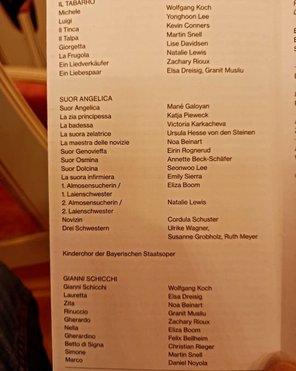 A great cast for #IlTrittico @bay_staatsoper including @LiseDavidsen as Giorgetta!