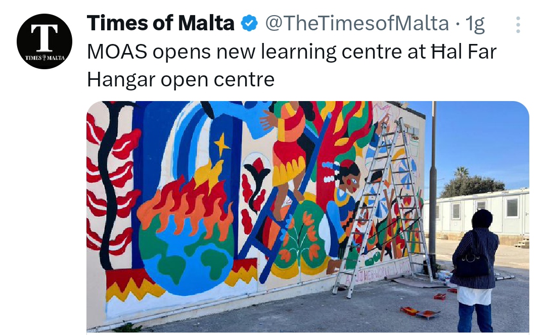 We are deeply grateful to everyone who attended the opening ceremony of the #InfoAndLearningCentre at Hal Far. A big thanks to the @TheTimesofMalta for covering our new project: timesofmalta.com/article/moas-o… #MOAS #education #migrants