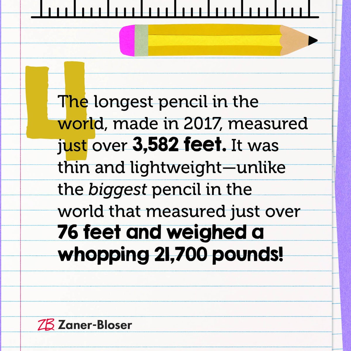 Get out your pencils—it's time to celebrate this beloved classroom tool! Share these 🤯 fun facts with your students in honor of #NationalPencilDay.