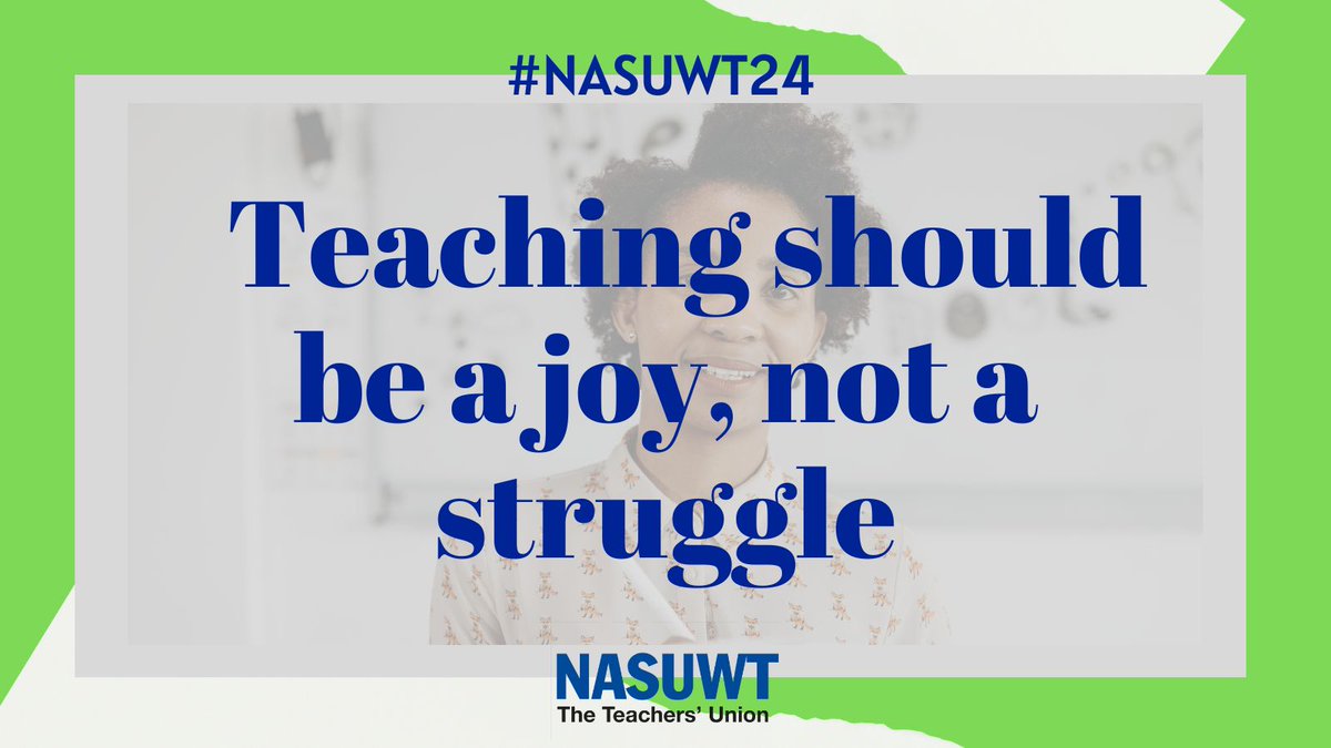 We need the next government to work with us to restore teaching to a profession where teachers can thrive, not just struggle to survive. #NASUWT24 

nasuwt.org.uk/article-listin…