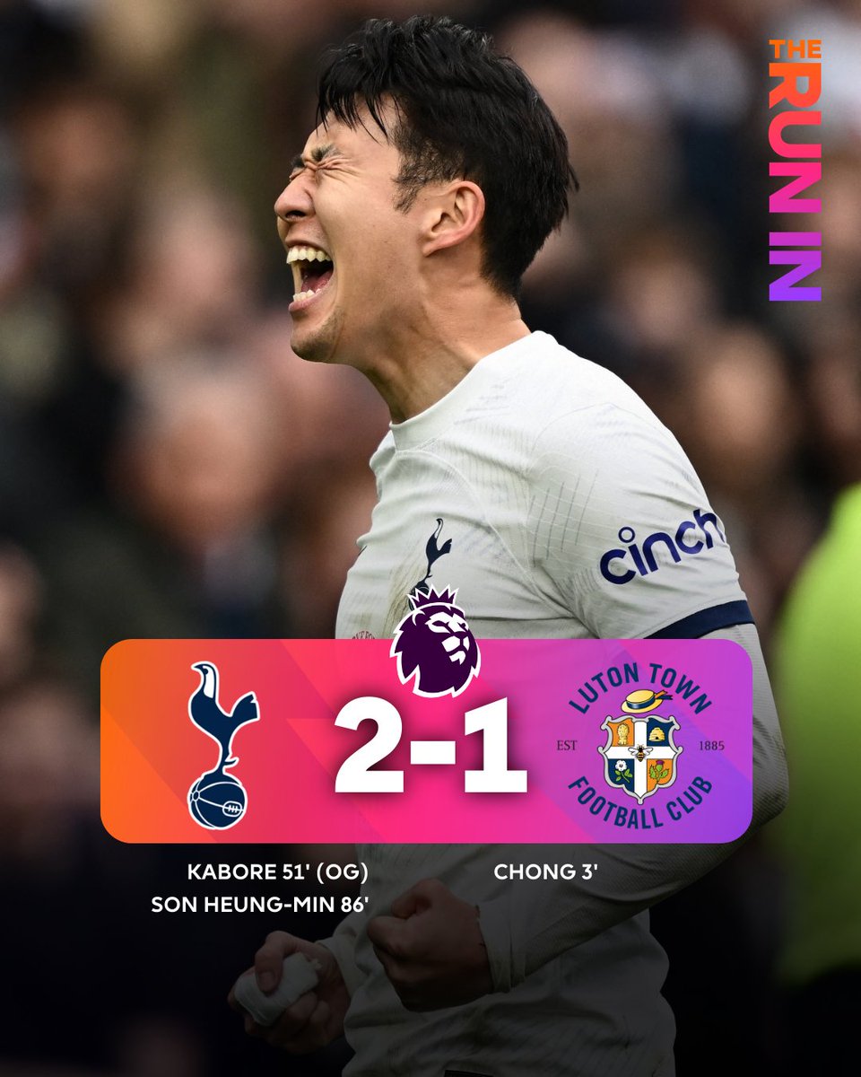 Late success for @SpursOfficial as Son Heung-min's goal wins it!

#TOTLUT